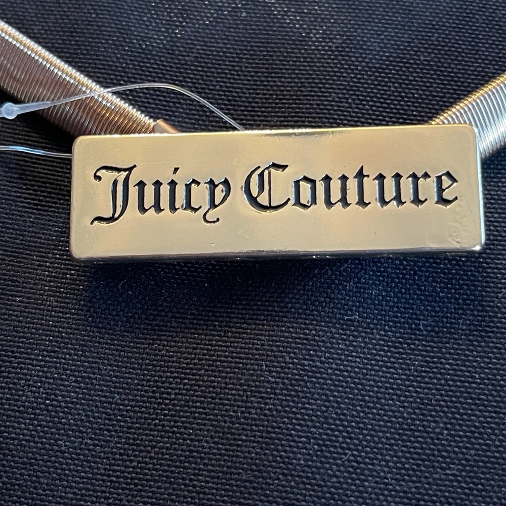 Juicy Couture gold stretch belt
